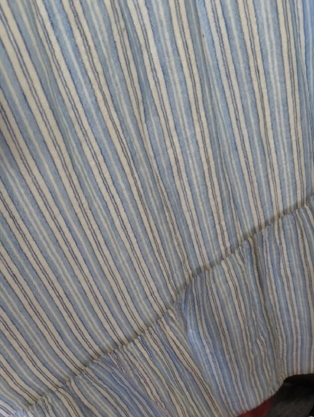 Time and Tru Light Blue and White Striped Maxi Sundress - Picture 6 of 7